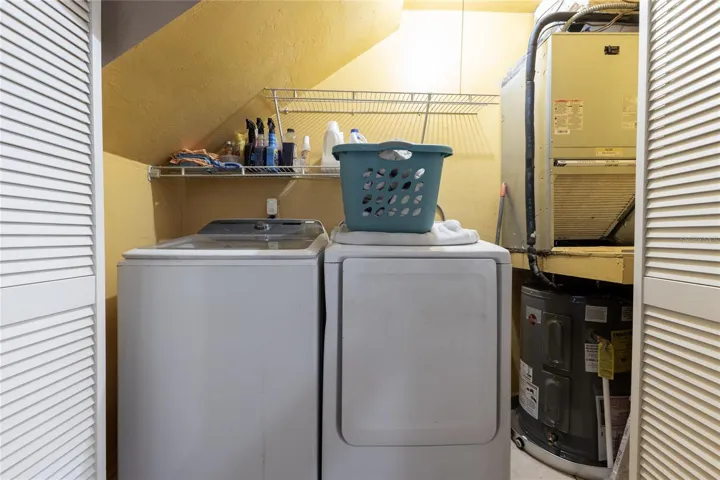 In unit - Under Step Washer/Dryer