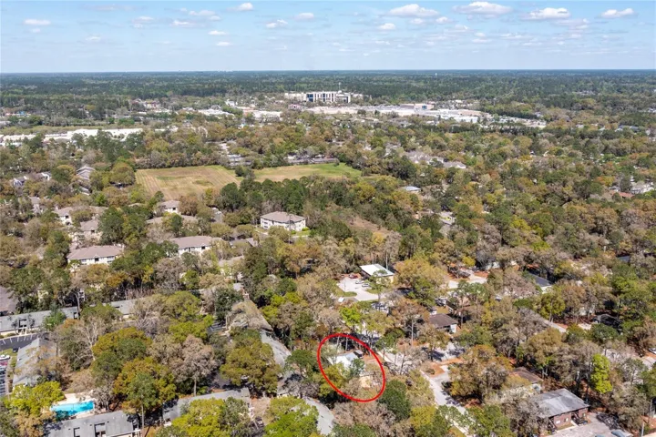 Property highlighted by Oaks Mall and North Florida Regional Medical Center in the Background.