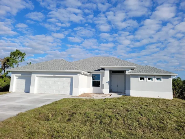 Photos are from a similar finished house