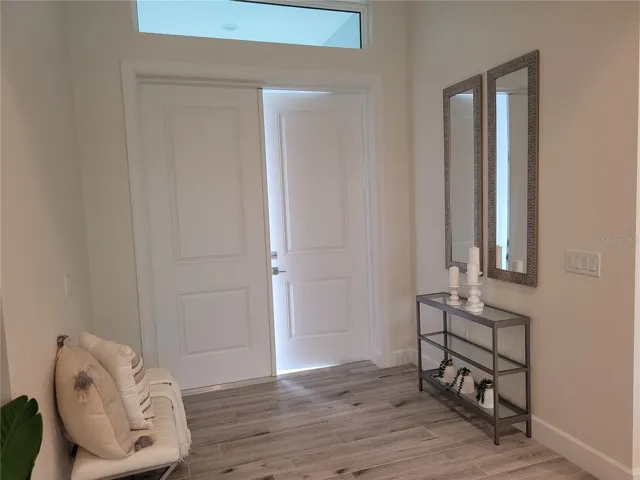 Photos are from a similar finished house