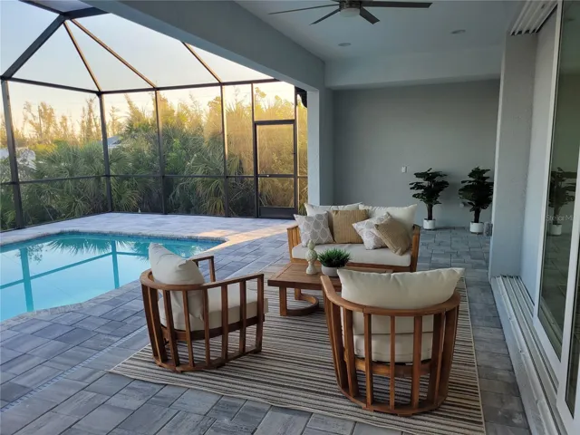 Photos are from a similar finished house