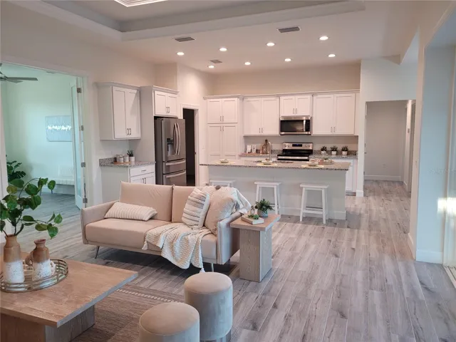 Photos are from a similar finished house