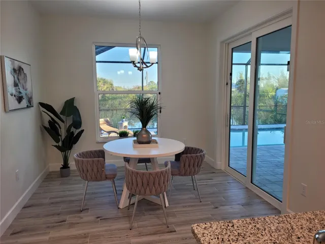 Photos are from a similar finished house