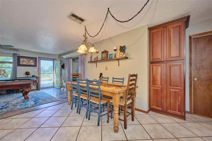 Reverse view of dining area