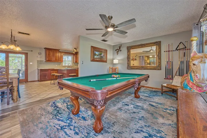 Living room is currently used as a game room!