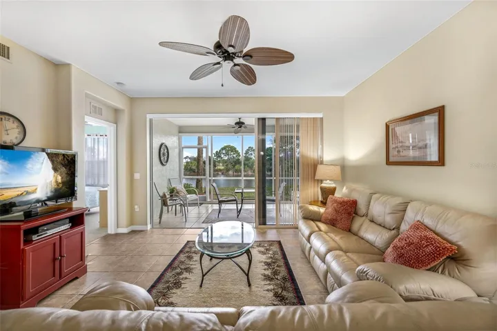 Spacious living space with nice view!