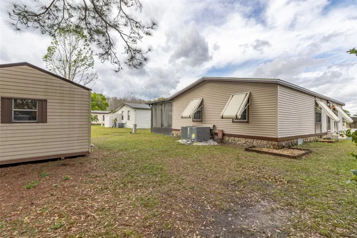 Hurricane Shutters on all Windows and Shed with extra storage space