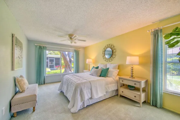 This plan has a large master suite~