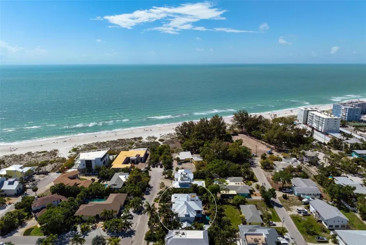Aerial views west over the gulf of Mexico