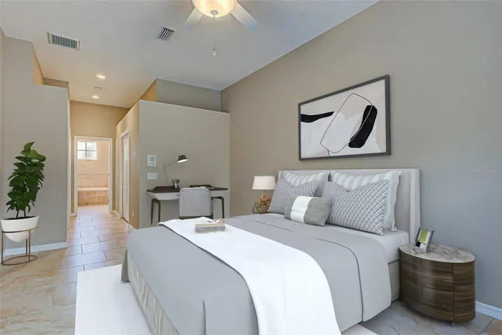 Primary Bedroom - Virtually staged