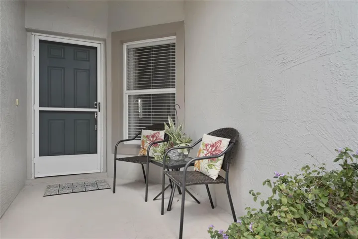 Covered Front Porch with Screen Door
