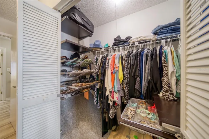 Walk-in Closet in Primary Bedroom.