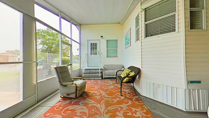 Nice seating area in your covered carport
