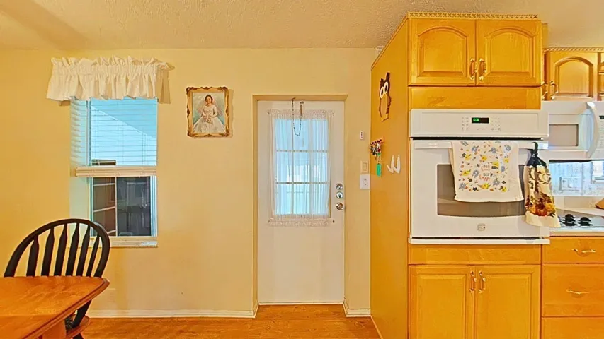 Looking at main entrance from living room
