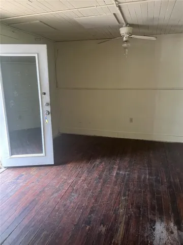 DOWNSTAIRS APT - Partial view of Den from bathroom area