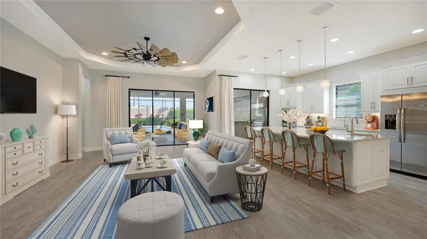 VIRTUALLY staged living room