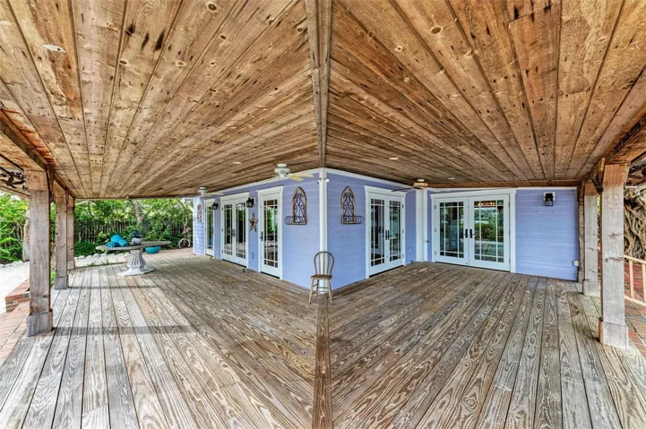 Wooden Wrap Around Porch