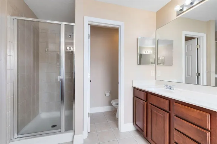 You'll also enjoy a separate shower.