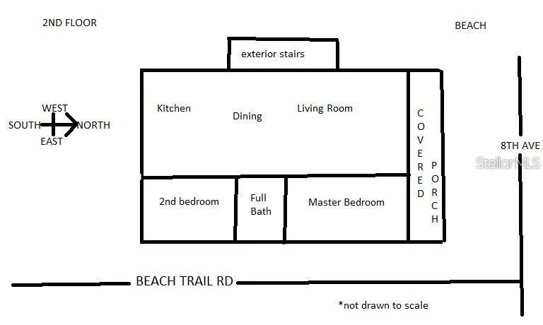 FLOORPLAN 2nd floor - not drawn to scale