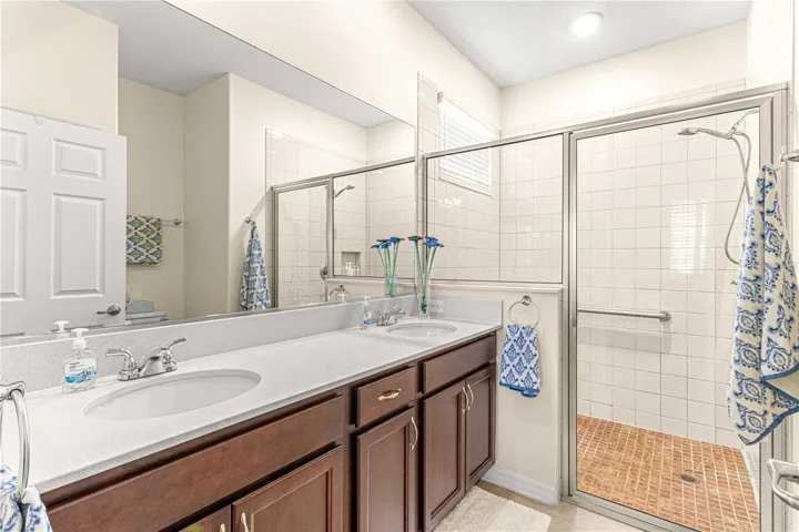 Double Vanity, Step-In Shower