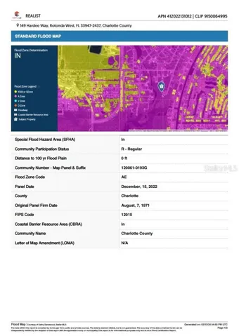 149 Hardee Way - Flood Map