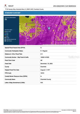 151 Hardee Way - Flood Map