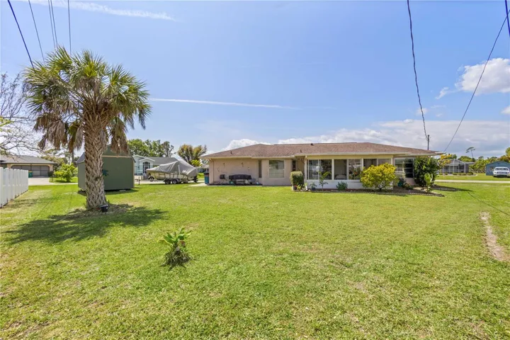 Back view of home