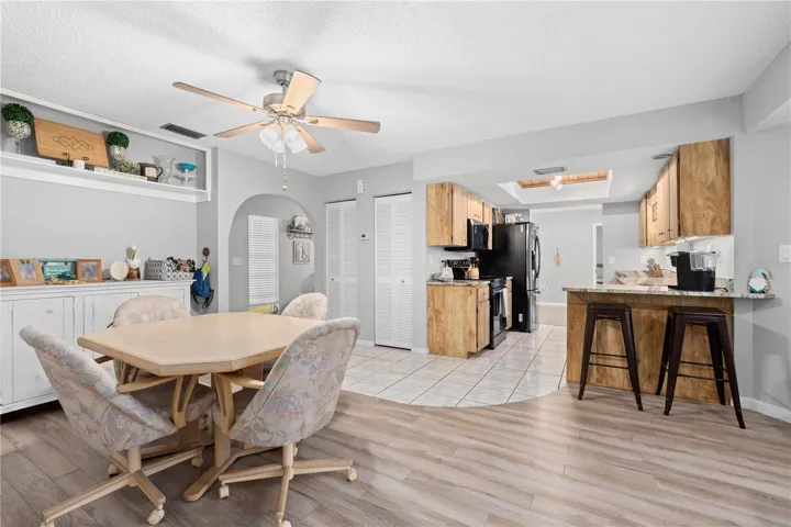 Family Room and kitchen
