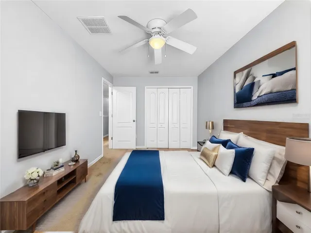 Virtually Staged second bedroom