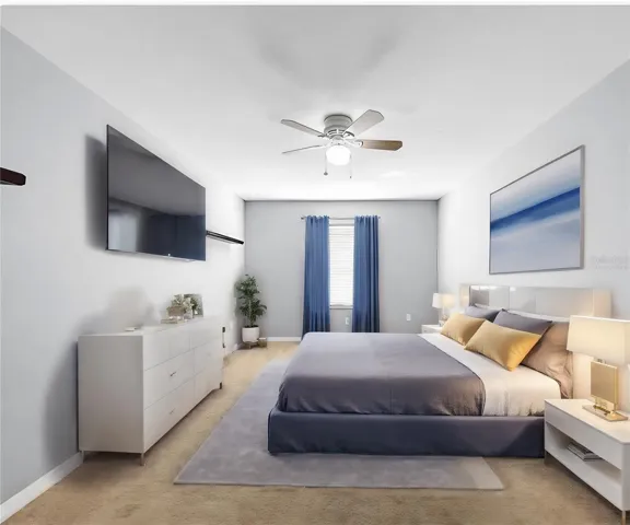 Virtually Staged third bedroom