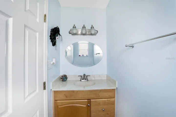 1/2 Bath in the Master.