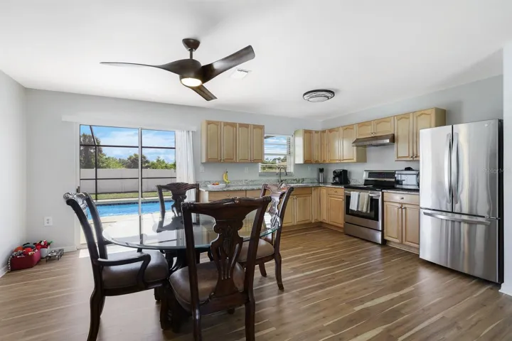 Easy access to the pool area from the Sliders.