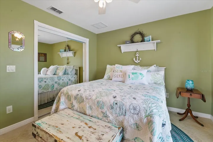 Guest Bedroom 2 with large double closet