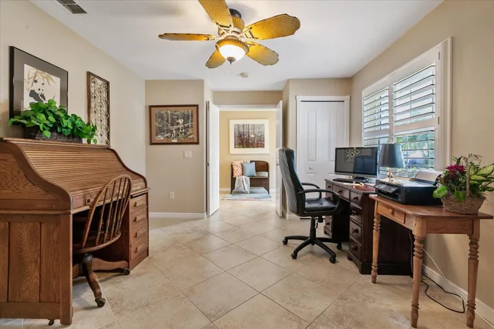 Bedroom 4 now serving as home office