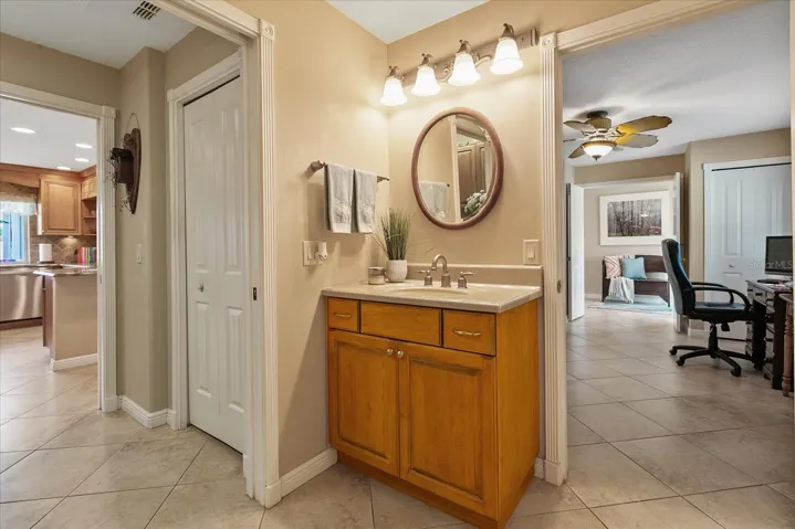 Ensuite with bedroom and hall access