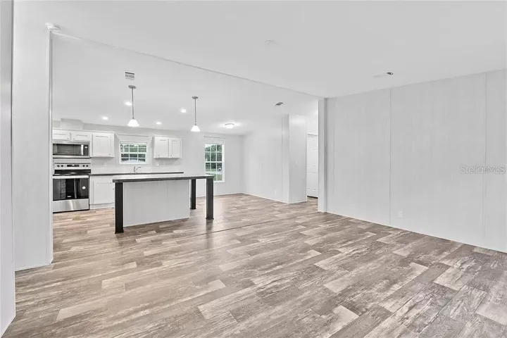 Living Room View w Kitchen