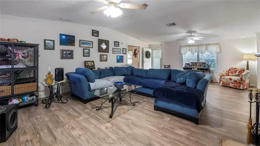 Great room with fire place