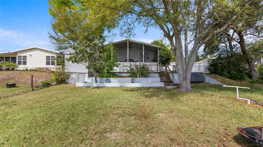 Rear view of home