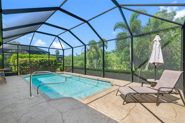 POOL WITH NEW CAGE