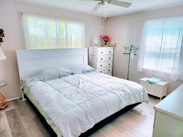 bedroom holds a KING