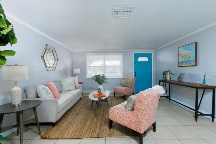 Living Room and Front Entrance