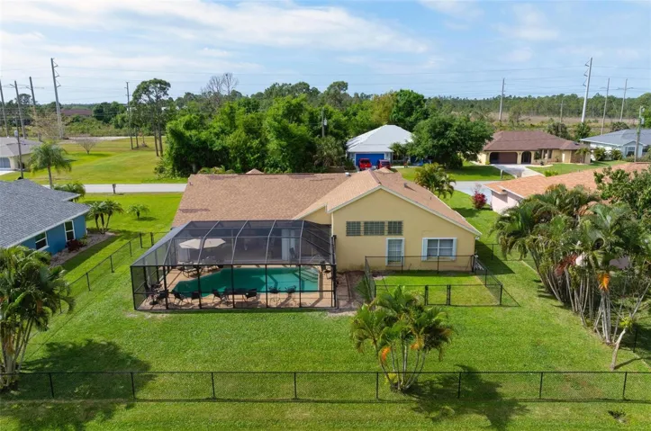 Aerial Photos showing two gates on property