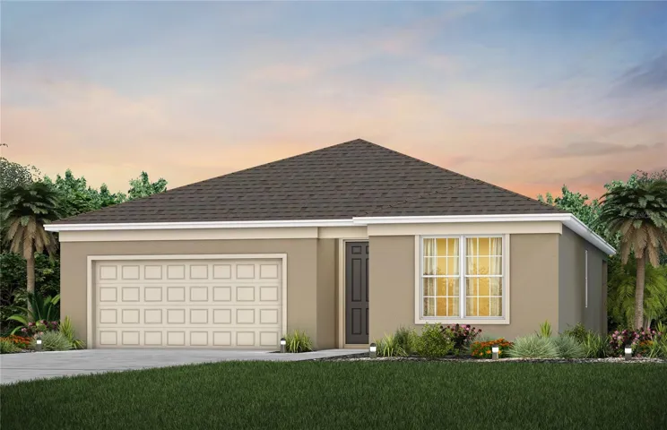 Florida Mediterranean Exterior Design. Artistic rendering for this new construction home. Pictures are for illustrative purposes only. Elevations, colors and options may vary.