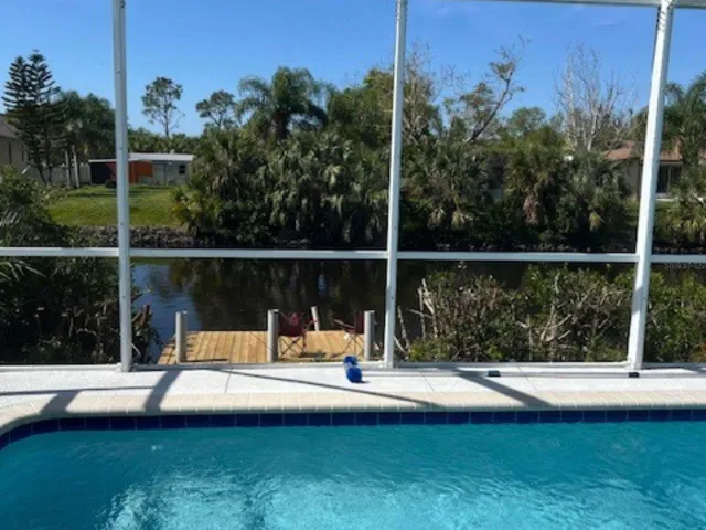 Pool and small dock