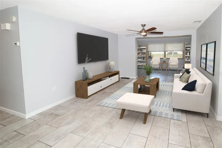 Virtually Staged Living Room