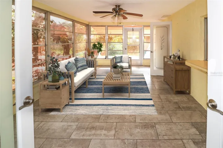 Virtually Staged Florida Room