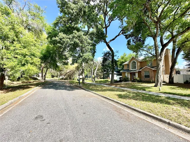 View from Hideaway Court and the house on the righthand side