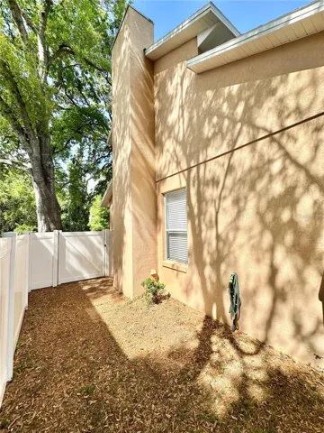 Side view of the house