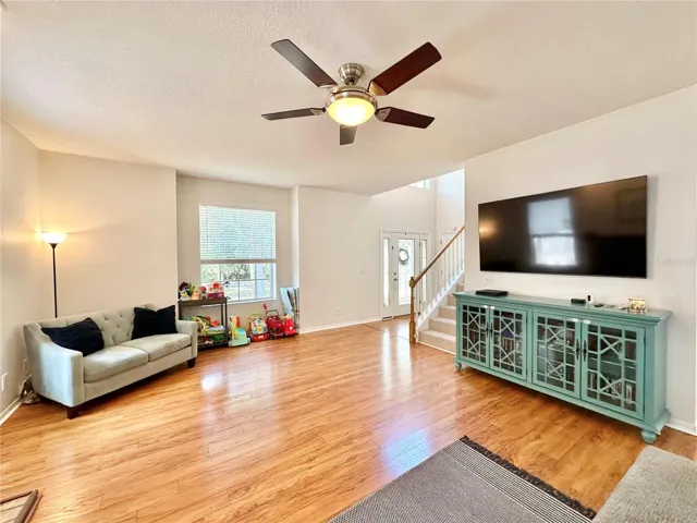Great room and view of the front door
