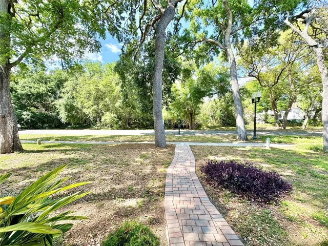 View of the front yard and Hideaway Court from the front door